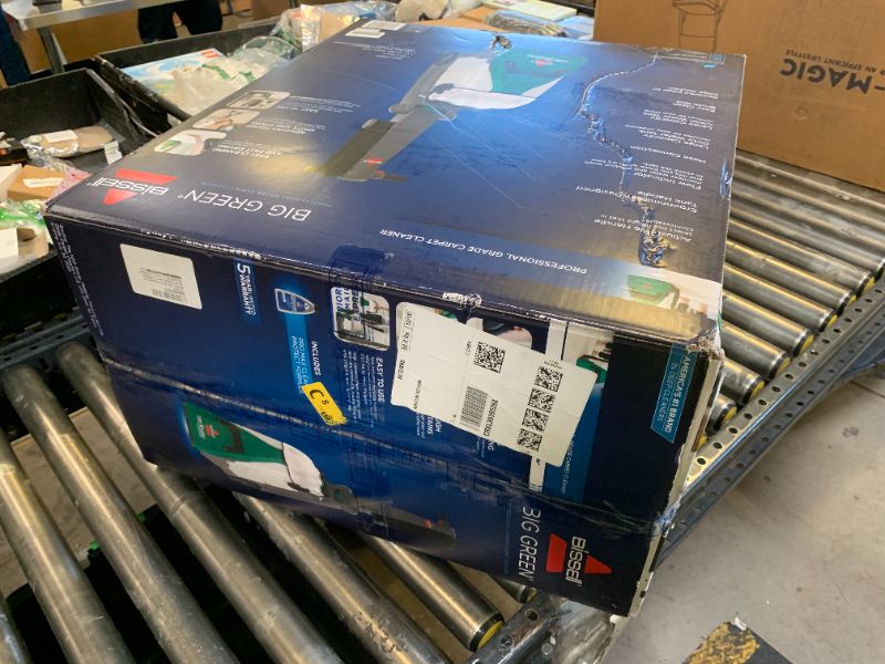 Photo 1 of BISSELL® Big Green® Professional Carpet Cleaner with XL DirtLifter PowerBrush, 9-inch Long Reach Hose, 6-inch Tough Stain Tool, Includes BISSELL PRO MAX Formula with Stain Protect Technology