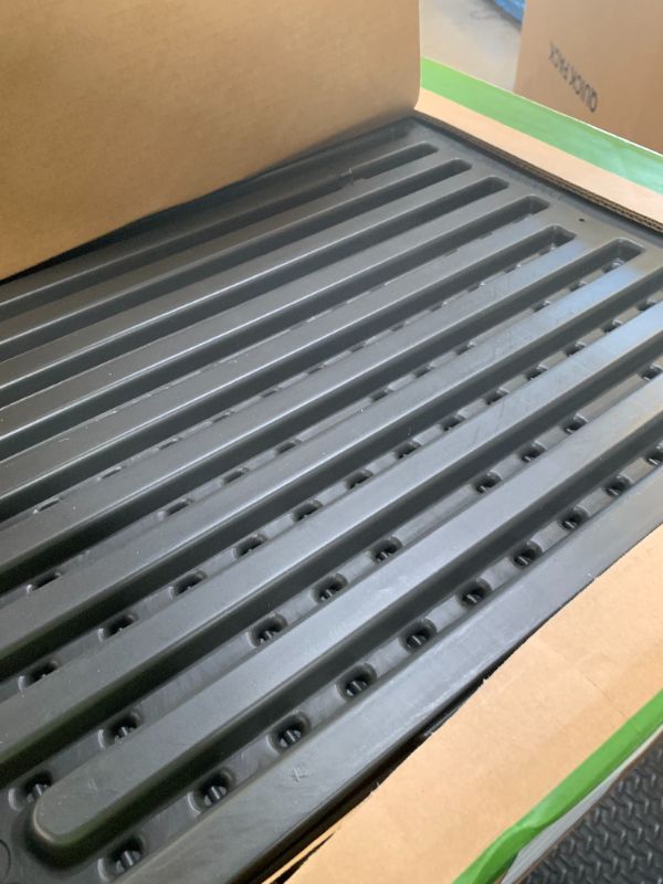 Photo 1 of LIFETIME 136?Gallon Modern Deck Box, Outdoor Storage Container, Weather?Resistant, UV?Protected, Lockable Lid