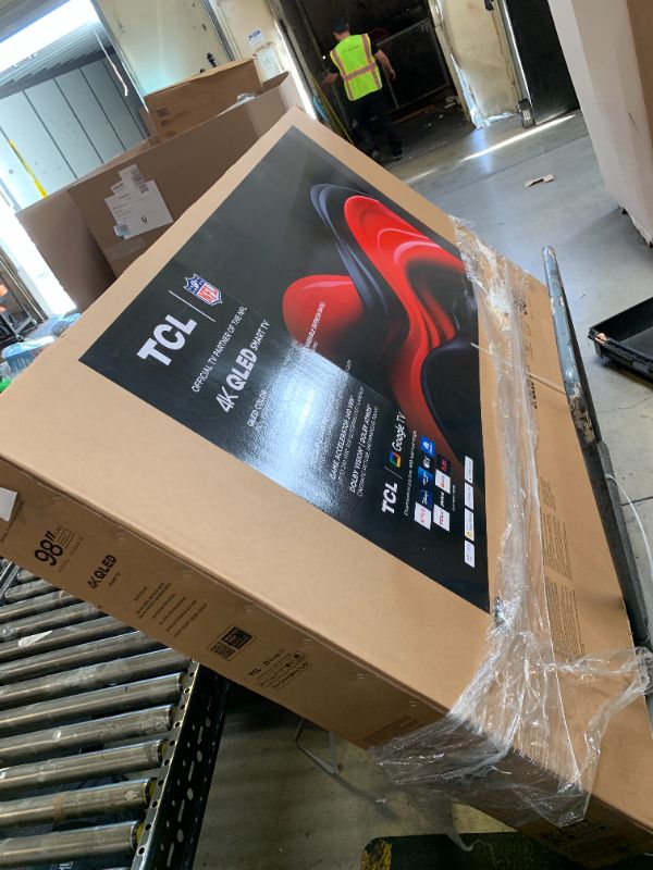 Photo 1 of TCL 98-Inch Q65 QLED 4K UHD Smart TV with Google TV (98Q651G, 2024 Model) Dolby Vision, Dolby Atmos, HDR Pro+, Game Accelerator Enhanced Gaming, Voice Remote, Works with Alexa, Streaming Television