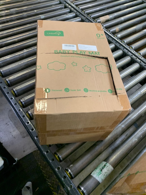 Photo 1 of Uniency Thick Foam Floor Mat, 71"x59" Non-Slip Soft Cushioned Mat for Home & Office, Non-Toxic Floor Cushion for Living Room, Bedroom, Yoga, Pets & Play(Grey)