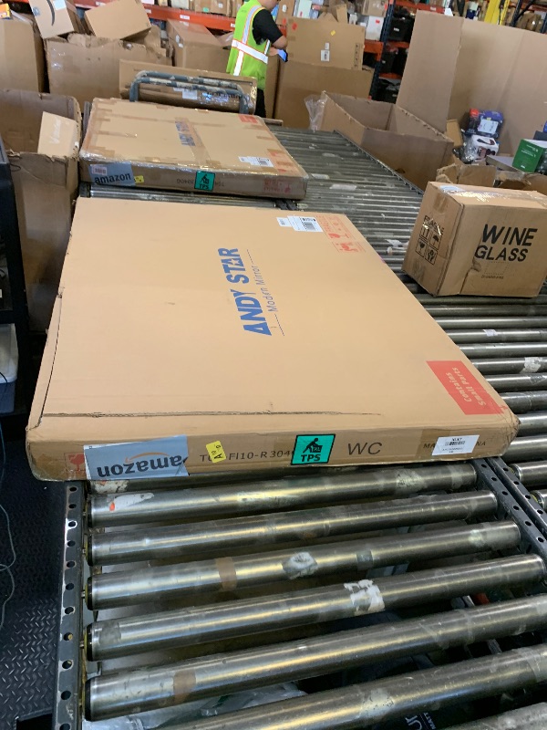 Photo 1 of ANDY STAR Hand-Forged Gold Bathroom Mirrors for Wall, 30x40 Inch Vintage Solid Steel Metal Frame Bathroom Vanity Mirror, Antique Rounded Rectangle Wall Mirror, Hangs Horizontally or Vertically