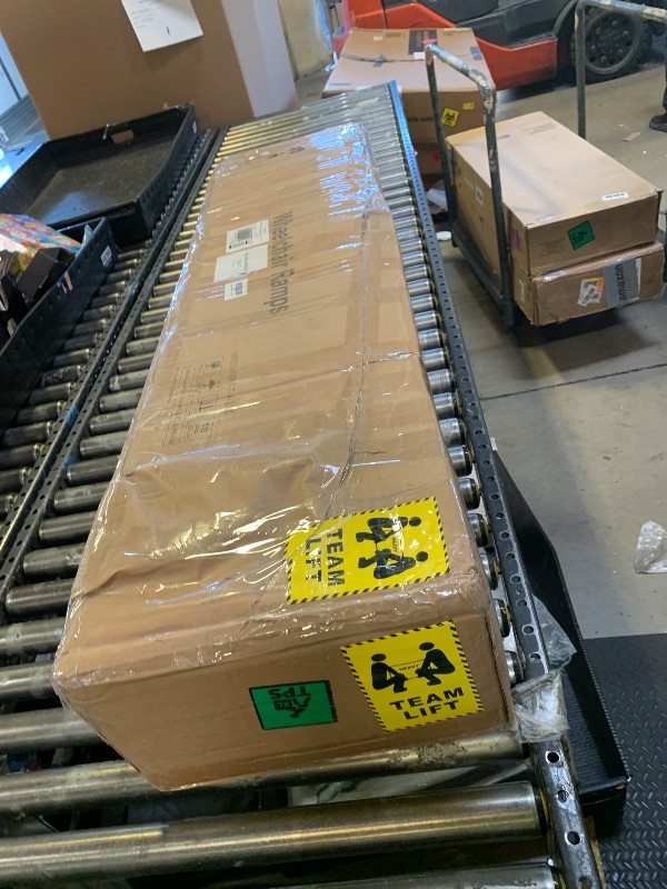 Photo 1 of FACHNUO 10 Feet Portable Wheelchair Ramp with Support Legs, Non-Skid Aluminum Handicap Ramps, Folding Threshold Wheel Chair Ramp for Home Steps, Stairs, Entry, Threshold, Doorways, 800LBS Capacity