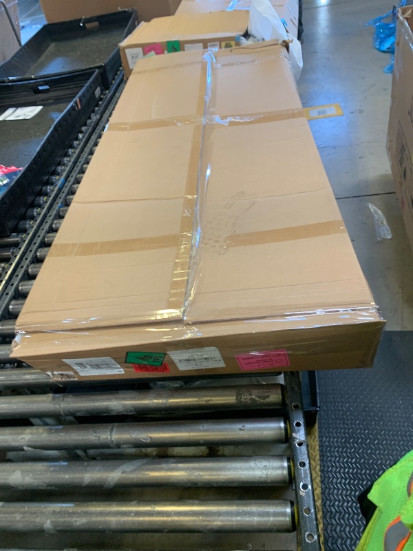 Photo 1 of Cargo Van Partition Safety Bulkhead, Heavy-Duty Steel, Compatible with Ford Transit 150/250/350 Medium Roof, with Lock, Door Handle, Acrylic Custom Window Board,Black