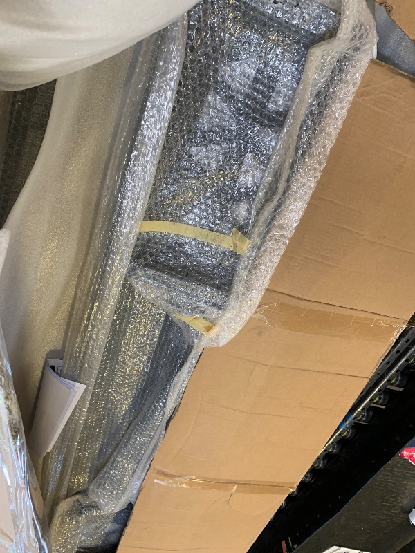 Photo 1 of Cargo Van Partition Safety Bulkhead, Heavy-Duty Steel, Compatible with Ford Transit 150/250/350 Medium Roof, with Lock, Door Handle, Acrylic Custom Window Board,Black