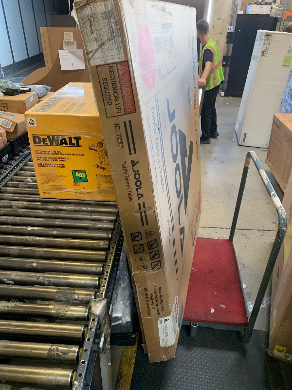 Photo 1 of JOOLA Rally TL Professional MDF Indoor Ping Pong Table w/Quick Clamp Table Tennis Net & Post Set - 10 Minute Easy Assembly - Corner Ball Holders - Tournament Quality - Includes Playback Mode