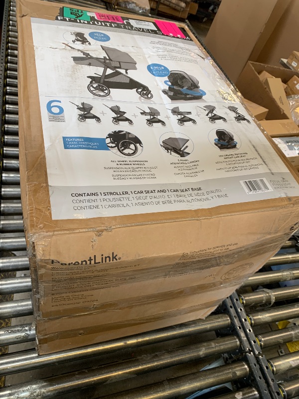 Photo 1 of Evenflo Shyft Intuiti Travel System with Revolve180 LiteMax™ NXT Rotating Rear-Facing Lightweight Preemie and Infant Car Seat 3-30 lbs. (Fossil Gray)