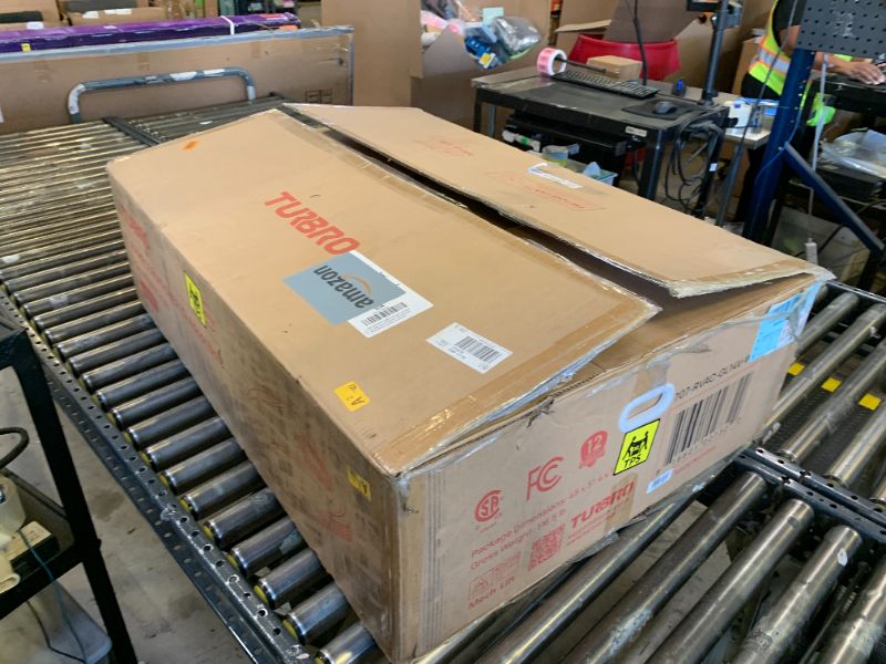 Photo 1 of TURBRO Inverter 13.5K BTU RV Air Conditioner with Cooling and Heat Pump, Non-Ducted Low-Profile Rooftop Unit, WiFi & Remote Control, AC Unit Only, No ADB, Only Equip with Greenland ADB, White