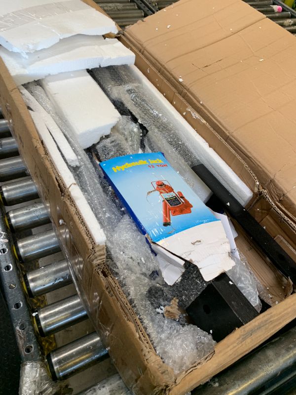 Photo 1 of GarveeTech 12 Ton Shop Press, H-Frame Garage Floor Adjustable Hydraulic Shop Press with Stamping Plates to Bend, Straighten, Or Press Parts, Install Bearings & U-Joints