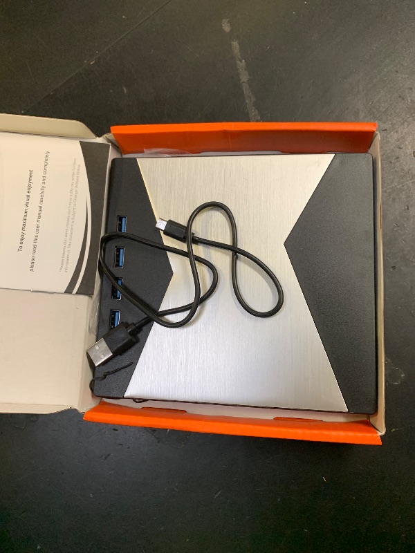 Photo 1 of External Blu Ray Drives, 4K Portable Blu Ray Burner USB 3.0 Type-C UHD BD Player with SD/TF Port, CD/DVD Burner R/W 3D Blu Ray Drive, External 4k Blu Ray Drive Compatible with Windows Mac OS Laptop