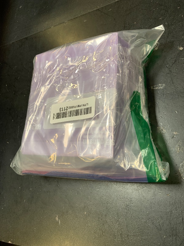 Photo 1 of 100 Pack Premium CD DVD Sleeves,Thick Non-Woven Material Double-Sided Refill Plastic Sleeve for CD and DVD Storage Binders Disc Case (Purple)