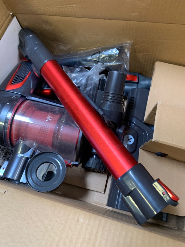 Photo 1 of **INCOMPLETE, MISSING CHARGER** KTTLDRN Cordless Vacuum Cleaner, 500W 45Kpa 60Mins Stick Vacuum Cleaner for Home, Self-Standing Vacuum with 1.5L Dust Cup and HEPA Filter, Anti-Tangle Brush for Hardwood Floors, Carpets, and Pet Hair