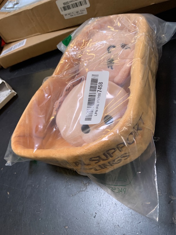 Photo 1 of **INCOMPLETE SET** Emotional Support Dumplings by Relatable, Easter Plush Cuddly Stuffed Animals and Toys, Cute Easter Basket Stuffers, Non Candy Easter Gift Basket Ideas, Includes 2 Plushies with Carrying Basket