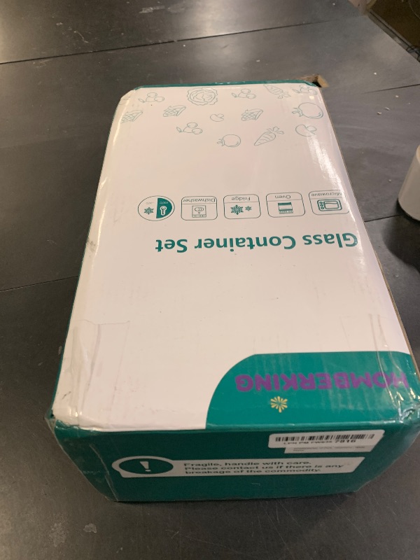 Photo 1 of 10 Pack Borosilicate Glass Meal Prep Containers with Locking Lids, Glass Food Storage Containers Set, Airtight Lunch Bento Boxes, BPA-Free & Leak Proof, 36oz & 14oz, Freezer, Oven Safe-White