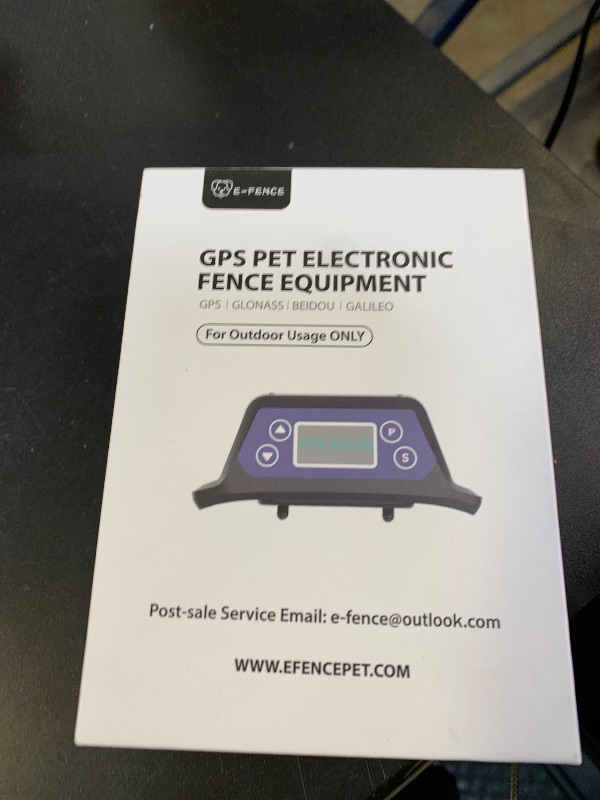 Photo 1 of E-FENCE GPS Wireless Dog Collar Fence System,Electric Fence for Dogs,Adjustable Warning Strength,Pet Containment System, Outdoor Use Only