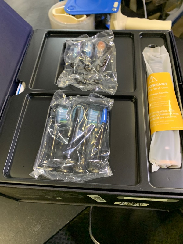 Photo 1 of Philips Sonicare DiamondClean Smart 9700 Electric Toothbrush, Sonic Toothbrush with App, Pressure Sensor, Brush Head Detection, 5 Brushing Modes and 3 Intensity Levels, Lunar Blue, Model HX9957/71