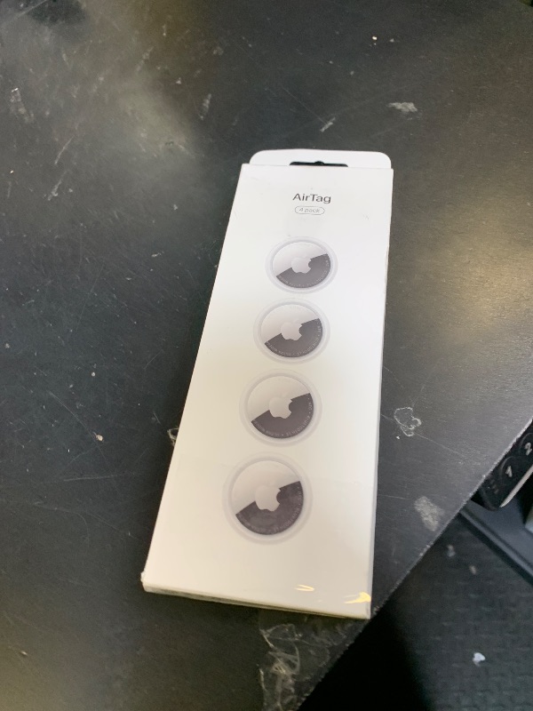 Photo 1 of Apple AirTag (2nd Generation) - 4 Pack: Tracker for Keychain, Wallet, and More; Locator with Sound; Simple One-Tap Setup with iPhone or iPad; Key Finder with up to 1.5X Precision Finding Range*
