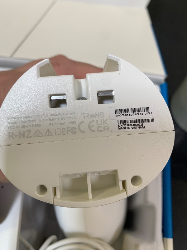 Photo 1 of Tapo 4K Outdoor Pan/Tilt Wireless Security Camera - Battery with Solar Charging, 360° Motion Track, 24/7 Capture, Person/Vehicle Detection, Subscription-Free Local Storage or Optional Cloud, C660 KIT