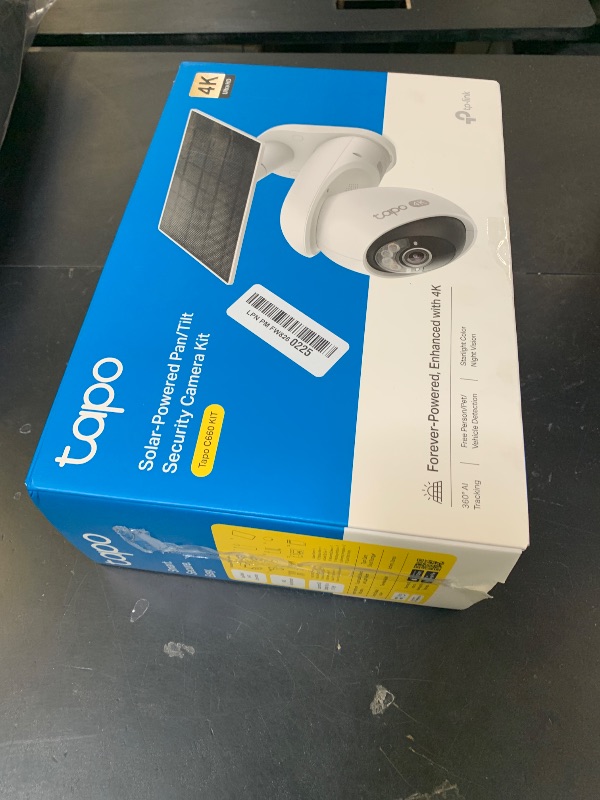 Photo 1 of Tapo 4K Outdoor Pan/Tilt Wireless Security Camera - Battery with Solar Charging, 360° Motion Track, 24/7 Capture, Person/Vehicle Detection, Subscription-Free Local Storage or Optional Cloud, C660 KIT