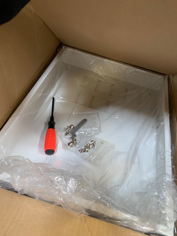 Photo 1 of Pull out Cabinet Organizer,Expandable Width(11"-21"),Depth(17"-24") with 3 Rails,Roll out Drawers,No Drill Adjustable Slide out Shelves for Kitchen,Pantry,for Both Lip and Lip-Free Cabinets,White(1PC)
