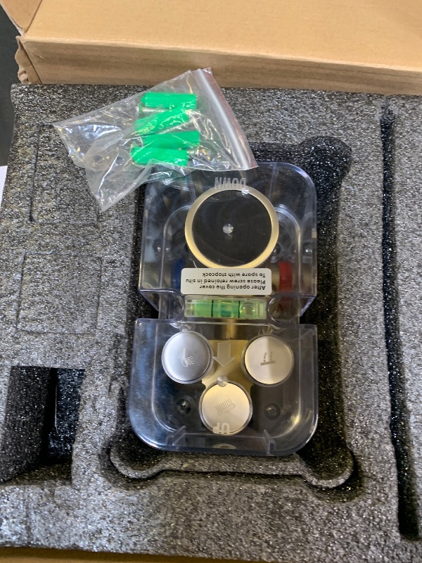 Photo 1 of Digital Display Shower Valve Shower Valve 3 Way Shower Diverter Valve Shower Mixing Valve Can Use All the Time Brushed Nickel