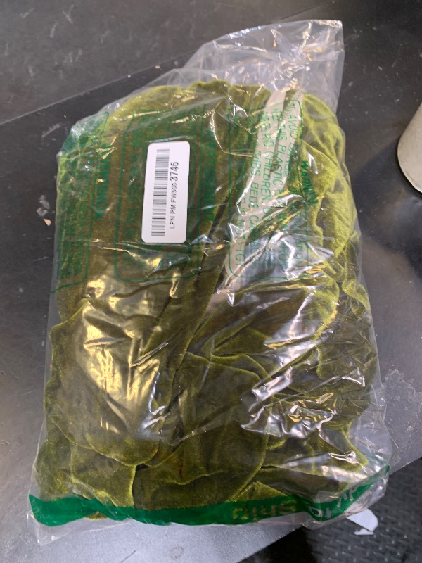 Photo 1 of Glory Season Velvet Throw Pillow Cover Soft Decorative Luxurious Solid Square Cushion Case for Sofa Couch Bedroom Farmhouse,Pack of 2, 18 x 18 Inches, Olive Green