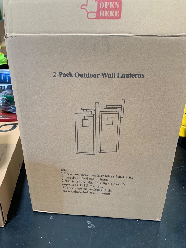 Photo 1 of Large Size Outdoor Wall Light Fixtures, Exterior Lighting Fixtures Porch Sconces Wall Mounted, Waterproof Brown Outdoor Wall Lanterns Lamps, Outside Lights for House Patio Front Door Entryway, 2-Pack