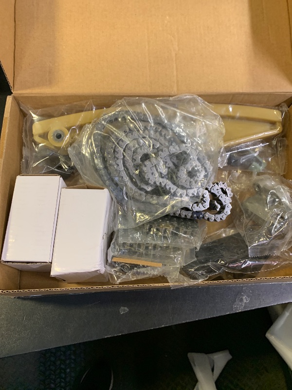 Photo 1 of Timing Chain Kit for 2011-2019 Ford F150, Edge, Mustang 3.5L 3.7L Engine, for 2011-2016 Lincoln MKZ, MKS, MKX 3.7L DOHC V6 Engine, Includes Timing Crank Sprocket Guide OE Standard Replacement Kit