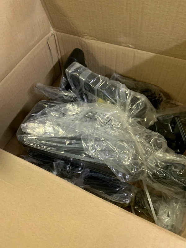 Photo 1 of WALI Triple Monitor Mount for 13-27 inch Screens, Adjustable 3 Monitors Desk Mount with Swivel, Tilt, Clamp & Grommet Kit, Gas Spring Arm Triple Monitor Stand, VESA 75x75/100x100mm (GSDM003), Black