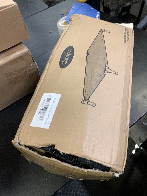 Photo 1 of Garnpet Elevated Dog Bed for Large Dogs, Raised Dog Cot Fits Up to 120 LBs, Heavy Duty Pet Cots with Durable Supportive Teslin Recyclable Washable Mesh, Indoor & Outdoor Pet Bed, Black