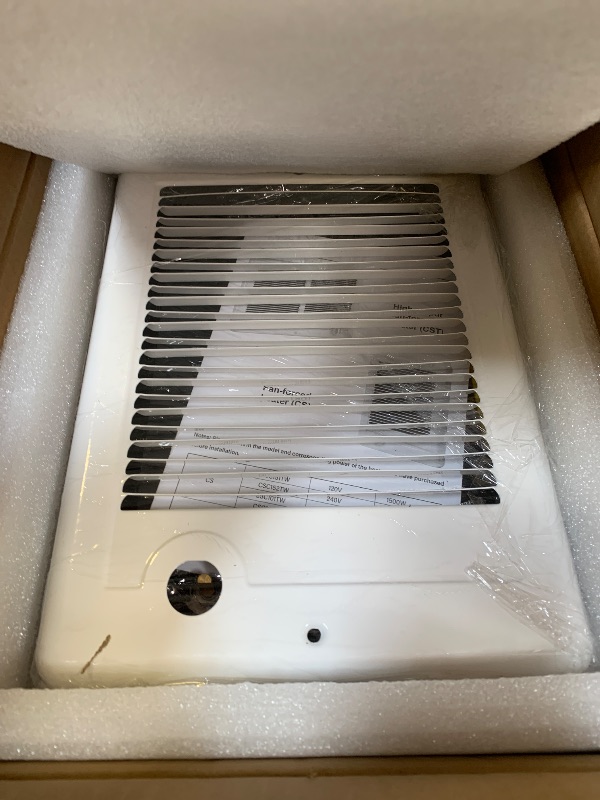 Photo 1 of CSC202TW Electric Wall Heater Complete Unit with Thermostat, 240 Volt 2000 Watt, White