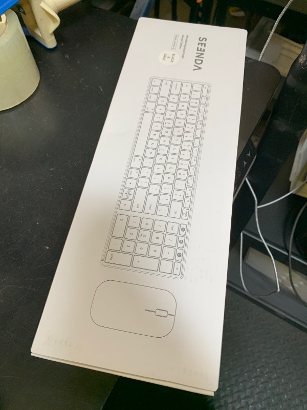 Photo 1 of *INCOMPLETE** seenda Bluetooth Keyboard and Mouse Combo for Mac, SKM64-2 Rechargeable Slim Wireless Keyboard Mouse Compact, 3 Multi-Device Connection, Compatible for Mac, MacBook Pro/Air, iPad, Black Gray