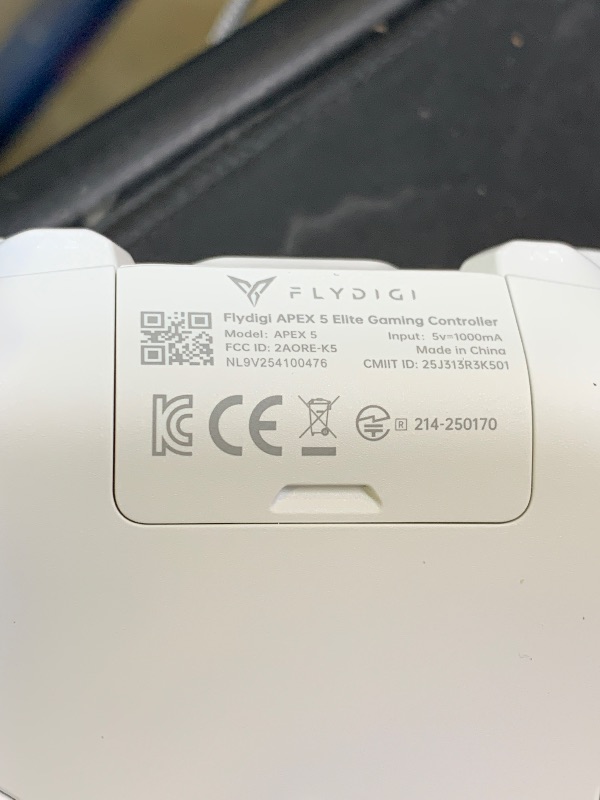 Photo 1 of FLYDIGI Apex 5 PC Controller, Forceflex Joystick 2.0, ForceAdapt Triggers, 3ms Ultra-Low Latency, RGB Light Bar, Full-Color LCD Display,1500mAh Battery PC/NS/Android/TV