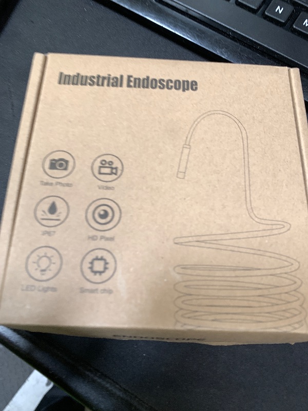 Photo 1 of [Dual-Lens] Endoscope Camera with Light, 1920P HD Borescope with 8+1 Adjustable LED Lights, IP67 Waterproof 16.5FT Semi-Rigid Snake Cord Inspection Camera for iPhone, iPad and Android Phone (Type C)