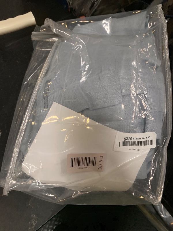 Photo 1 of WEST LAKE 102 Inches Long Dusty Blue Bailey Pinch Pleat Full Blackout Curtains with Liners,Linen Textured Drapes for Modern Bedroom Living Room,Thermal Insulating Backtab Window Treatment,40"Wx102"Lx2