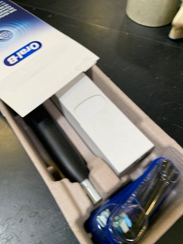 Photo 1 of Oral-B iO Series 2 Rechargeable Electric Powered Toothbrush Starter Kit, Night Black with 2 Brush Heads - Automatic Pressure Sensor to Protect Gums - 3 Modes - 2 Min Timer