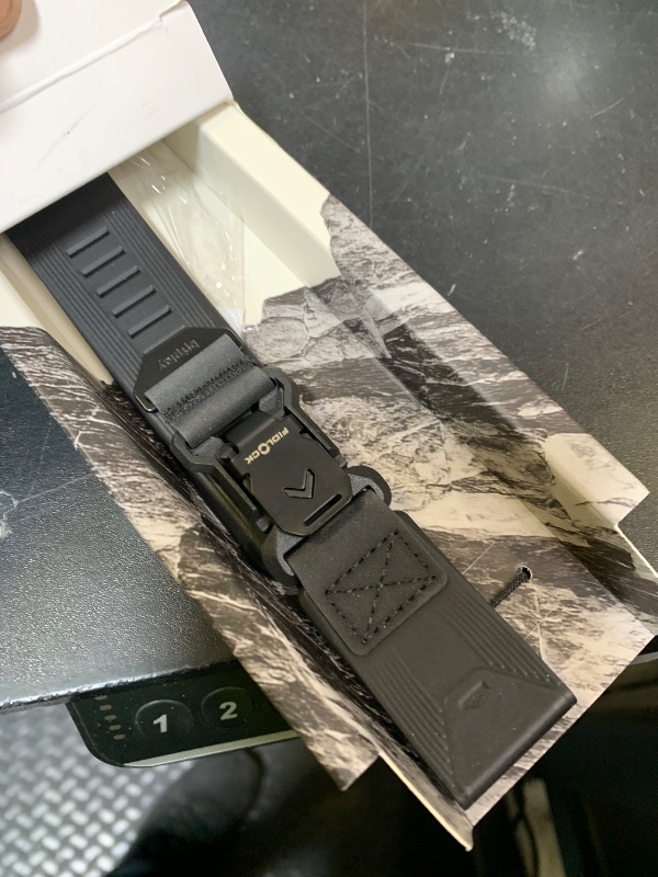 Photo 1 of bitplay Waterproof FKM Rubber Garmin Watch Band with Fidlock Fast Release Magnetic Buckle, Fluororubber Strap for Garmin QUICKFIT 26mm, fenix/Enduro/tactix/Descent/epix pro/Foretrex, Black