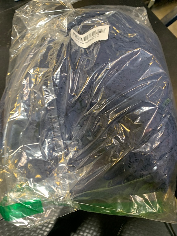 Photo 1 of HOYISHION Women's Off The Shoulder Floral Lace Maxi Wedding Dress Boho Brides Bridesmaid Party Dress Flowy Maternity Photoshoot Dresses Navy Blue