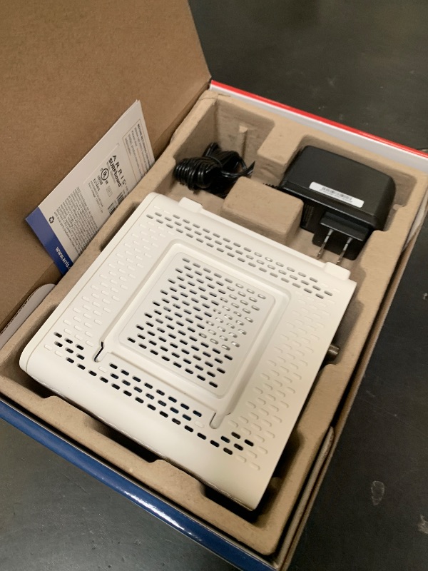 Photo 1 of ARRIS SURFboard SB8200 DOCSIS 3.1 Multi?Gig Cable Modem | 2 -1Gbps Ethernet Ports | Works with Xfinity, Cox, Spectrum | For Cable Internet Plans up to 2Gbps | Modem Only, Router Required