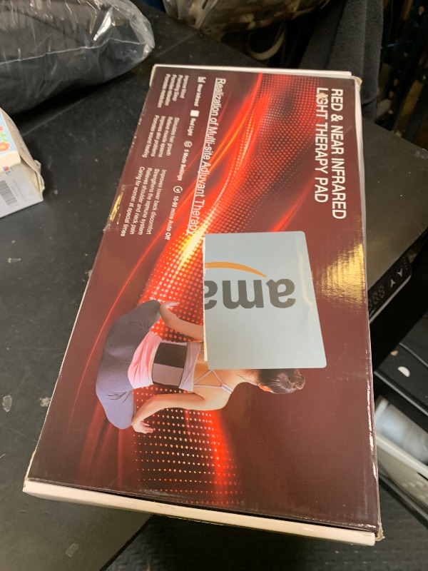 Photo 1 of Red Light Therapy for Body, 242 LEDs Infrared Light Therapy for Body Back Waist Shoulder Knee Joint with 660nm & 850nm,24" x 12" Large Size Pad with 3 Modes,Timer, Red Light Therapy Belt