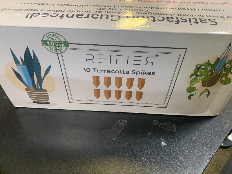 Photo 1 of 10-Pack Natural Self Watering Spikes - Terracotta - Automatic Plant Waterer for Indoor & Outdoor