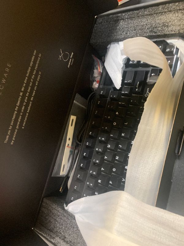 Photo 1 of TECWARE Spectre 96% RGB Mechanical Gaming Keyboard | Customizable LCD Screen | Tri-Mode Wireless with Knob | Gasket Mount | South Face 5-Pin Hot-Swappable Sockets | Black Candy Red Linear Switch