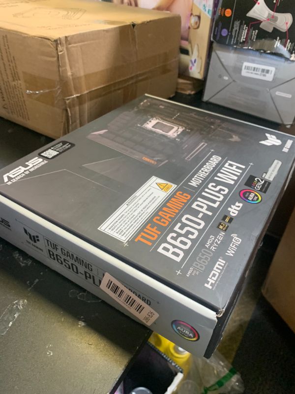 Photo 1 of ASUS TUF Gaming B650-PLUS WiFi AMD B650 AM5 Ryzen™ Desktop 9000 8000 and 7000 ATX Motherboard, 14 Power Stages, PCIe® 5.0 M.2, DDR5 Memory, WiFi 6 and 2.5 Gb Ethernet, USB4® Support Aura Sync