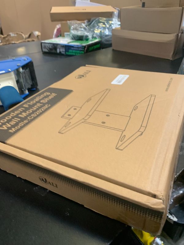 Photo 1 of WALI Floating TV Shelf, 2 Tier Projector Shelf for DVD Player, Routers, Game Console, Cable Boxes, Living Room Decor Accessories, Wall Mount Shelves Holds Up to 22lbs(CS202NC), 2-Shelf, Vintage Brown