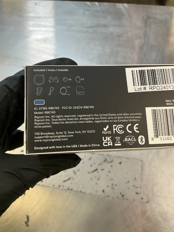 Photo 1 of Raycon Fitness Bluetooth Wireless Earbuds + Microphone with Active Noise Canceling, Sweat & Water-Resistant Earphones, Running Headphones, Ear Buds Wireless Bluetooth 56 Hours Playtime (Blue)