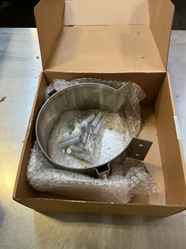 Photo 1 of 6" Stainless Steel Chimney roof Support Bracket, Chimney Support, Adjustable Roof Support, with Fixing Holes, Fit for Double Wall Insulated Chimney Pipe