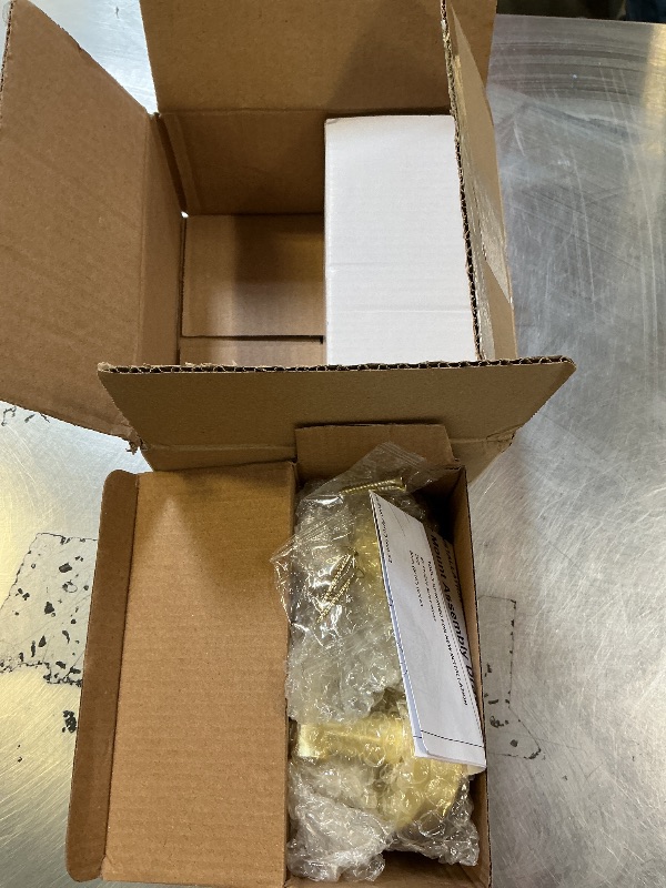 Photo 1 of Goldenwarm 2 Pack Gold Dummy Door Handles, Non-Turning Single Side Pull Door Lever Brushed Gold, Heavy Duty Door Handle for Closet Pantry