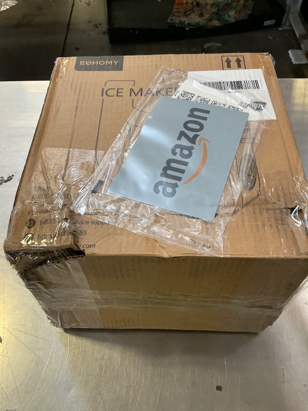 Photo 1 of Aeitto Ice Maker Countertop 26lbs/24H, Ice Machine 8 Ice Cubes Ready in 6 Mins, 2 Sizes of Bullet Ice Portable Ice Makers with Basket & Scoop, Auto Self-Cleaning for Home/Kitchen/Office Stainless