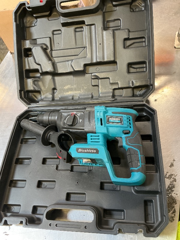 Photo 1 of 1-1/4 Inch Cordless Rotary Hammer Drill SDS-Plus Brushless for Makita 18-21V Battary, 4000BPM Jack Demolition Hammer Drill for Concrete with Safety Clutch 3 Functions & Toolbox?Battery Not Included?