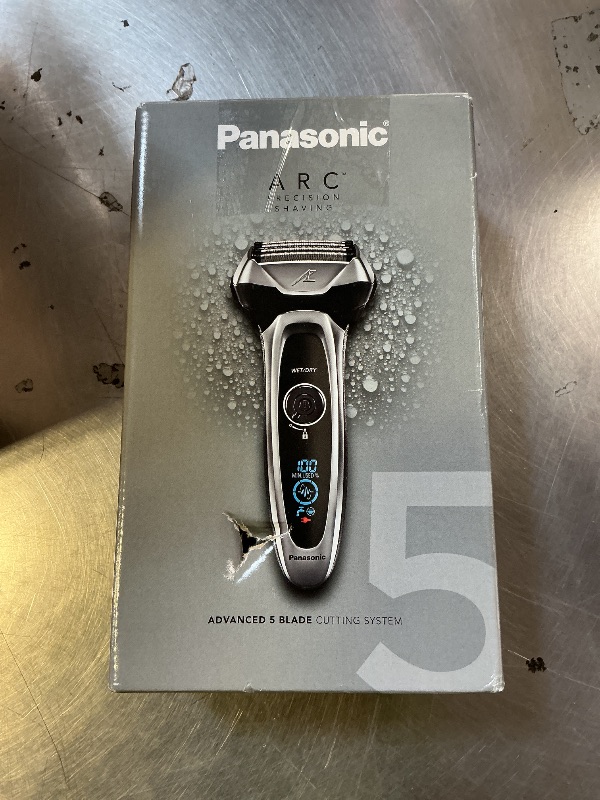 Photo 1 of Panasonic ARC5 Electric Razor for Men with Pop-Up Trimmer, Wet/Dry 5-Blade Electric Shaver with Intelligent Shave Sensor and Multi-Flex Pivoting Head – ES-LV65-S (Silver)
