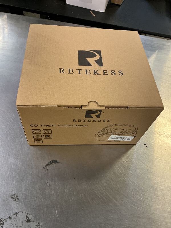 Photo 1 of Retekess TR621 CD Player Boombox, Cassette Tape Player AM FM Radio, Stereo Sound, USB and TF Card Playback with Remote Control, Tape Recording, for Home(Black)